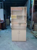 Tủ hồ sơ kính gỗ công nghiệp MFC 1